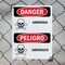 Signmission Ammonia - Amoniaco Danger Sign, Plastic, 7in W x 10in L, 2PK OS-2PACK-DS-P-710-VS-1992 - alternate 4